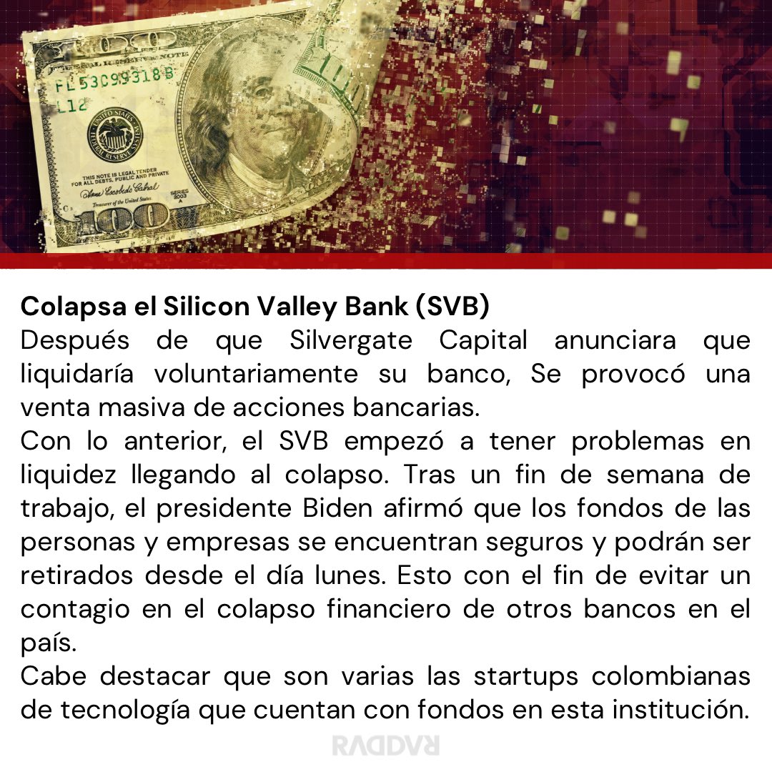 RADDARCKG's tweet photo. Temas para estar pendiente ✅
.
.
.
#confianza #consumidor #SilliconValleyBank #transporte #Bogotá #consumerfans https://t.co/FT8tQJ2f3r