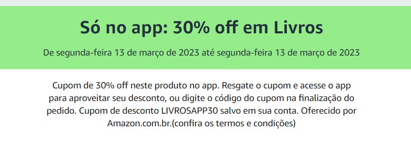 Promodlivros's tweet image. 🔥 Já aproveitaram essas ofertas ? 👀

CUPOM AMAZON ✨️ ÚLTIMAS HORAS

📚 30% DE DESCONTO nos livros do link
↪️ amzn.to/3ZK7fPn
🎟️ Use o cupom LIVROSAPP30

📲3 meses Kindle Unlimited por R$ 1,99 
↪️ amzn.to/3lbyZgF