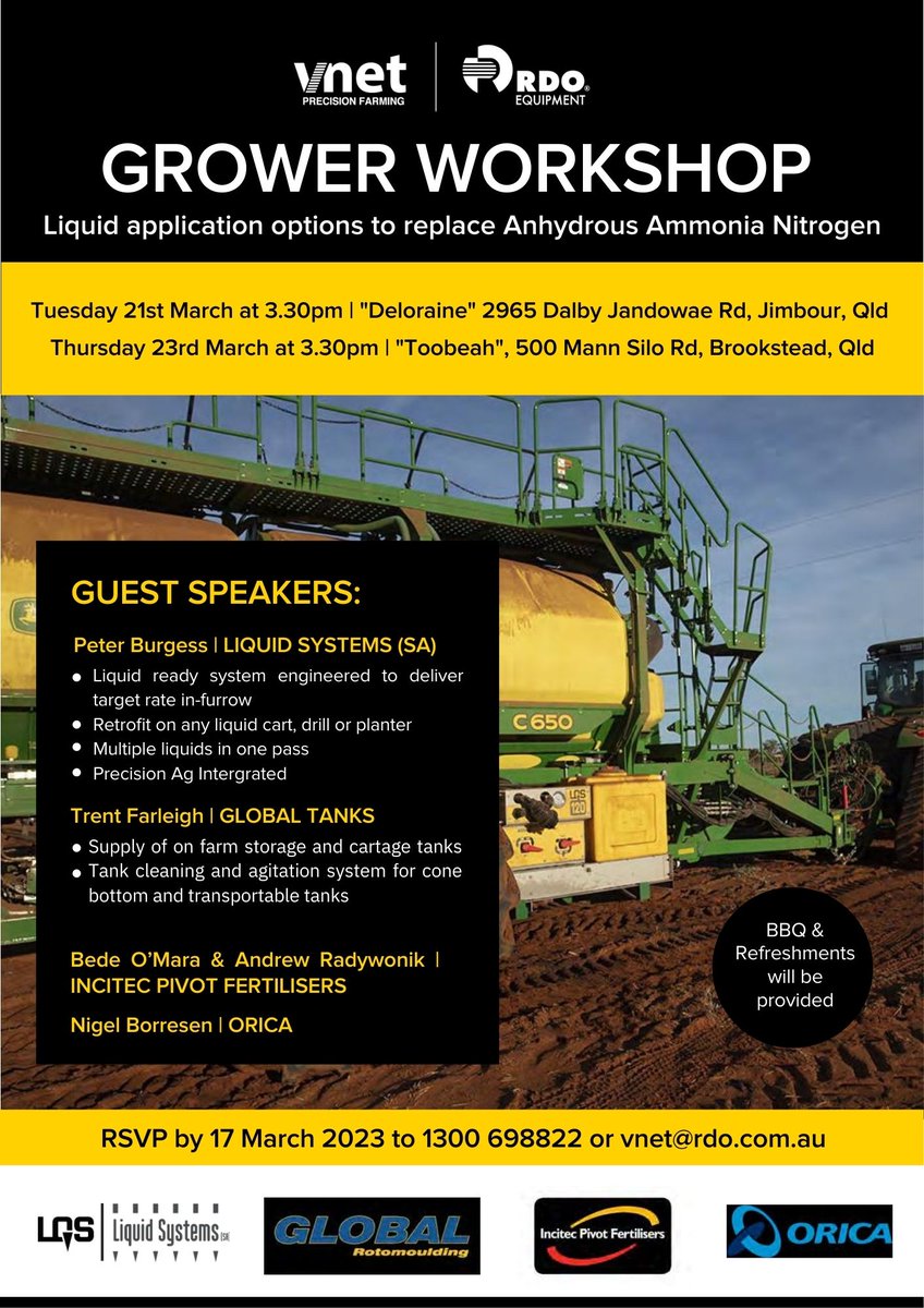 Stephen Frahm (@rdovnet_stephen) on Twitter photo Come and catch up with industry experts <a href="/RDOequipmentAU/">RDO Equipment Australia</a> <a href="/VnetPrecisionAg/">VNET Precision Farming</a> <a href="/LQSystems/">Liquid Systems (SA)</a> <a href="/IPFertilisers/">Incitec Pivot Fertilisers</a> <a href="/OricaLimited/">Orica</a> #globaltanks Come and catch up with industry experts <a href="/RDOequipmentAU/">RDO Equipment Australia</a> <a href="/VnetPrecisionAg/">VNET Precision Farming</a> <a href="/LQSystems/">Liquid Systems (SA)</a> <a href="/IPFertilisers/">Incitec Pivot Fertilisers</a> <a href="/OricaLimited/">Orica</a> #globaltanks