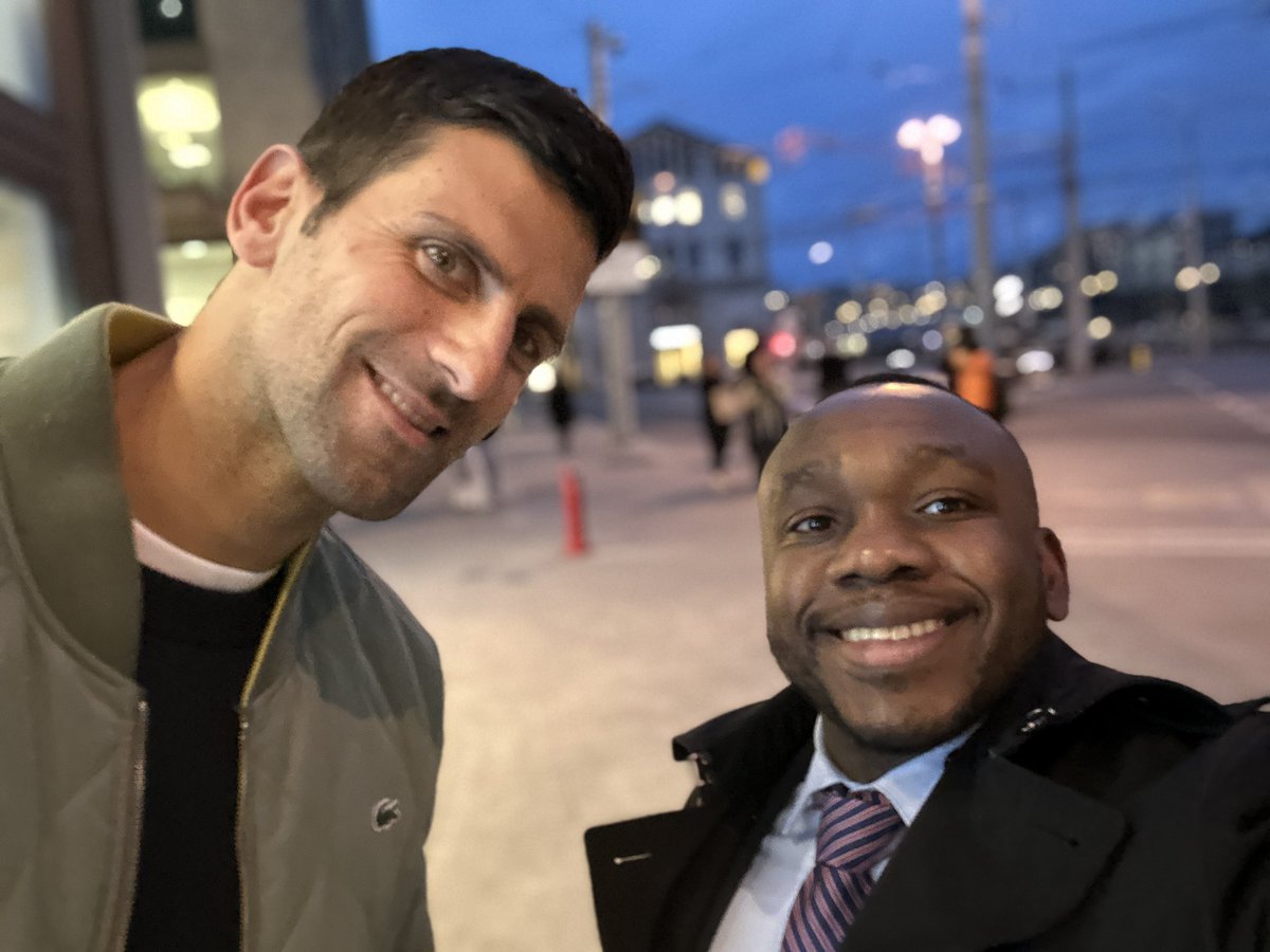 RichardsMoe's tweet photo. Random encounter with this tennis goat @DjokerNole #goat #tennislegend https://t.co/Nr0SZ3Kzsa
