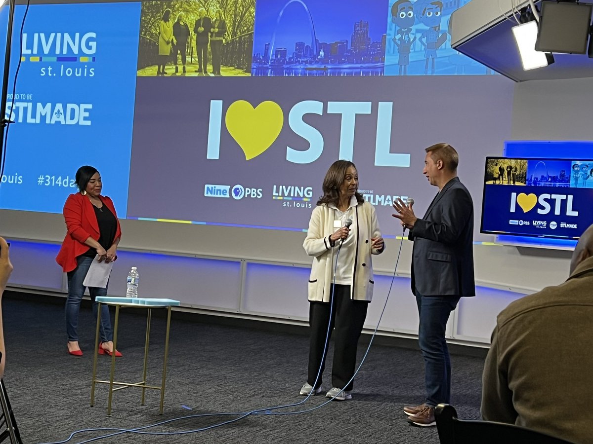 newsformaggie's tweet photo. Happy #314Day Eve, #STL! Celebrating with @NinePBS with a live broadcast of #LivingStLouis! Tune in now to the pre-show online… https://t.co/AIm6OGR89v