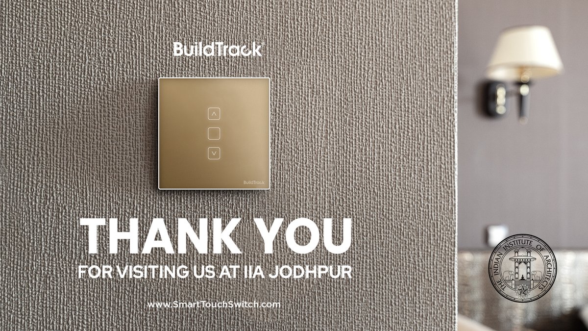 Thank You for visiting us at IIA Jodhpur

#jodhpur #iia #iiajodhpur #event #expo #touchswitch #smarttouchswitches #smarthomes #homeautomation #hotelautomation #hotels #architects #interiordesigners #homedecor #buildtrack