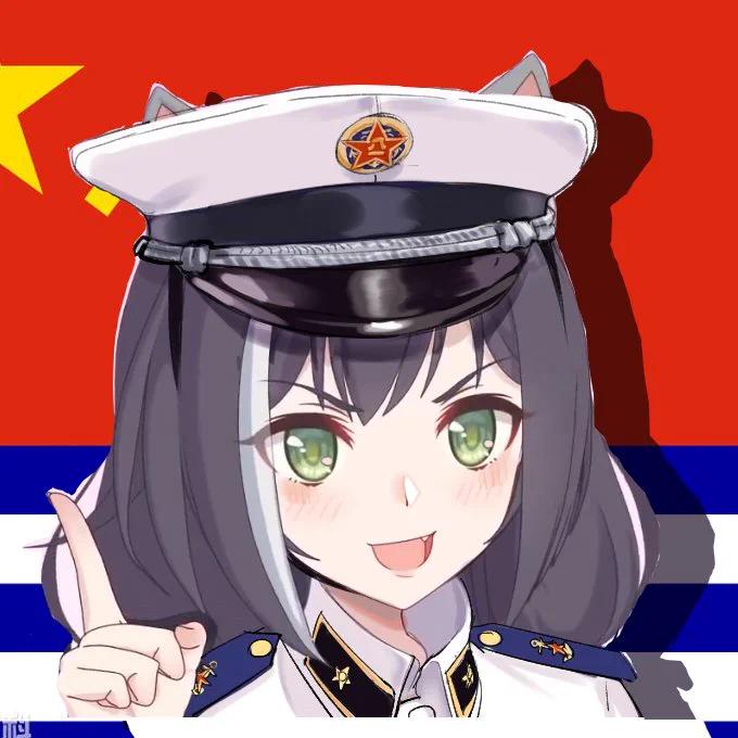 自改的怪头像(猫猫头是p上去的) 