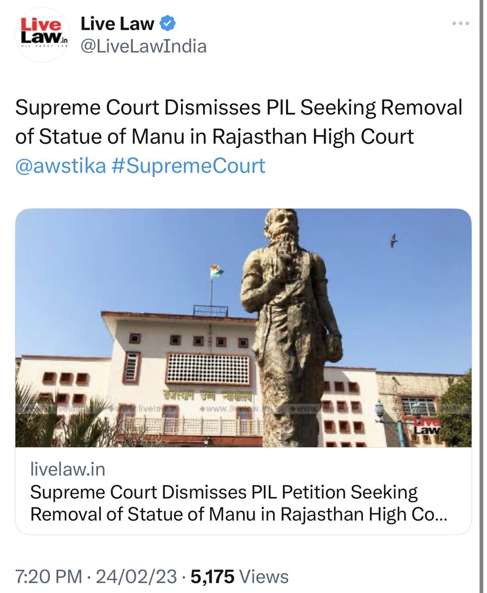 Profdilipmandal's tweet photo. Casteist Judiciary! 🛕 https://t.co/KNKc0iGpxU