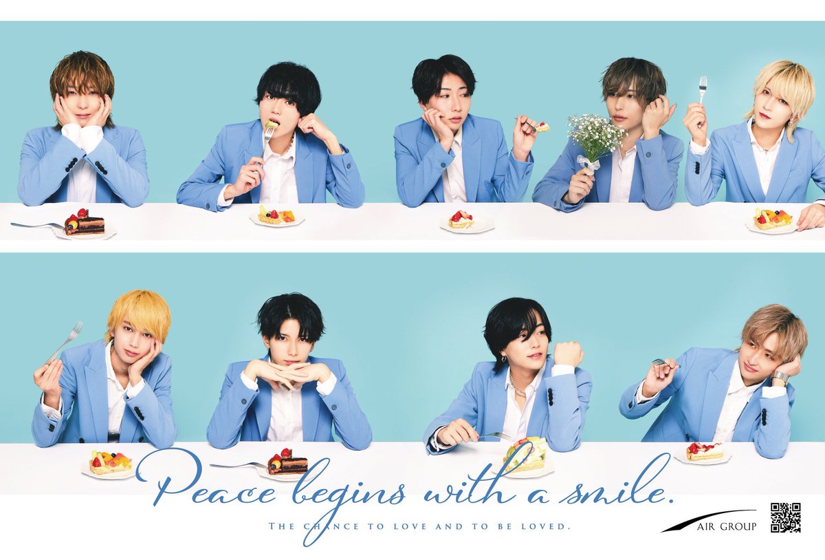AIR_GROUP's tweet photo. 【WHITE DAY】

- ̗̀🤍🎂🤍𝑾𝒉𝒊𝒕𝒆 𝑫𝒂𝒚🤍🎂🤍 ̖́-

【左上から】
ACE 那月/AIZ永瀬ハヤト/ART 柊深夜
AUB ゆうり/AIR 兎愛
【左下から】
AAA れのん @le___nono1 /ALF 澪王
ALLWHITE ゆうり/ALLBLACK ルイト

🫰🏻𝑯𝒂𝒑𝒑𝒚 𝑾𝒉𝒊𝒕𝒆 𝑫𝒂𝒚🤍🍫 ´-

#AIRGROUP #職業イケメン #ホワイトデー https://t.co/80POqv5YHT