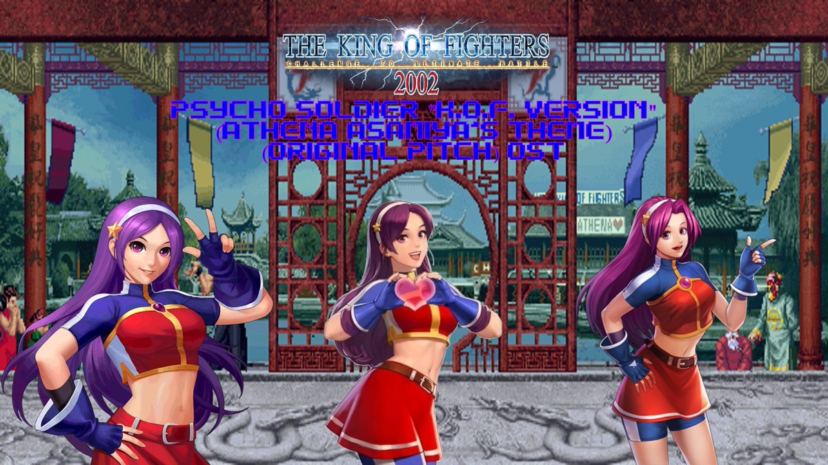 KOF 2002 OST - Psycho Soldier 'K.O.F. version' (Athena Asamiya's Theme) (Original Pitch)
#athena #athenaasamiya #麻宮アテナ #アテナ #psychosoldier #KOF #KOF2002 #SNK #OST #麻宮アテナ生誕祭2023
youtu.be/bXwW30lMM4I via @YouTube