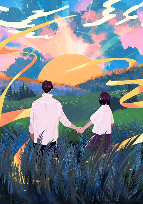 해가 떠오르고 바람이 불어오는 그 곳으로 향하자.우리는 빛나고 아름다울거야, 우리는 괜찮을거야. 