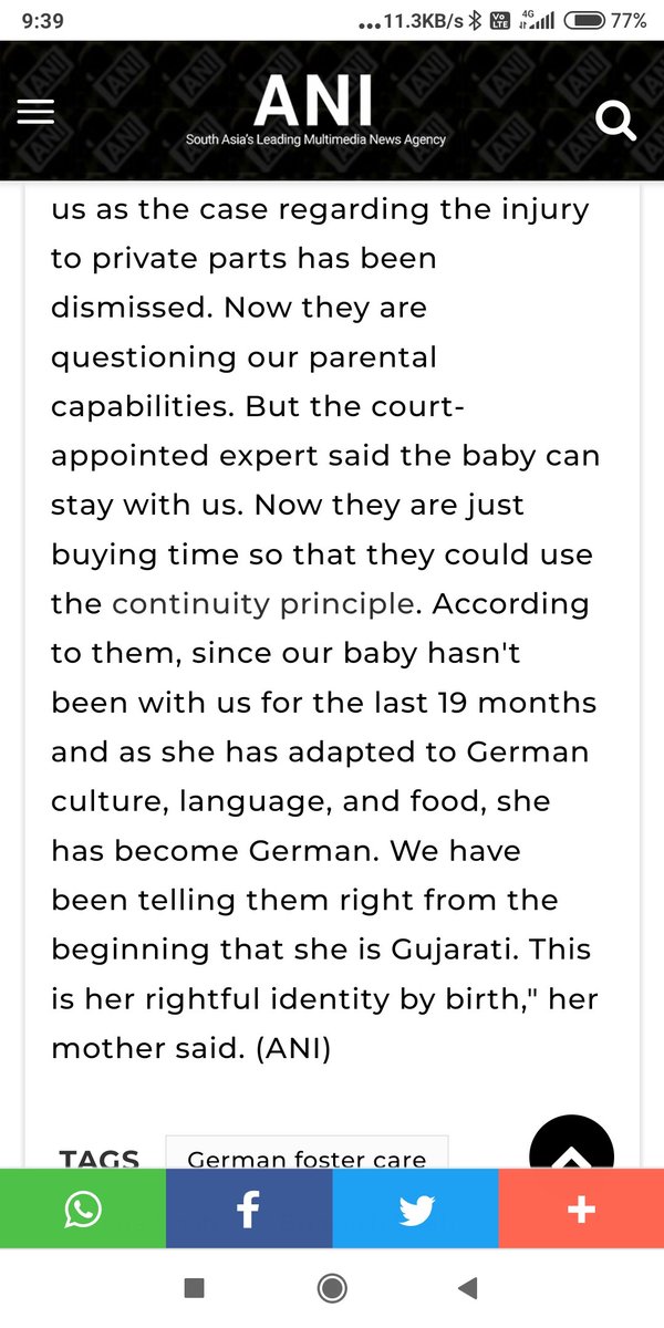 yatinshah__'s tweet photo. Thank U @ANI for raising voice for an Indian daughter.🙏

Respected @DrSJaishankar @narendramodi @AmitShah 
When u getnletmen are at highest level authority of the country, how German child services can dare to do this with Indian Daughter.??
Our Faith on you is still intact 🙏 https://t.co/TXBgjVIfCw
