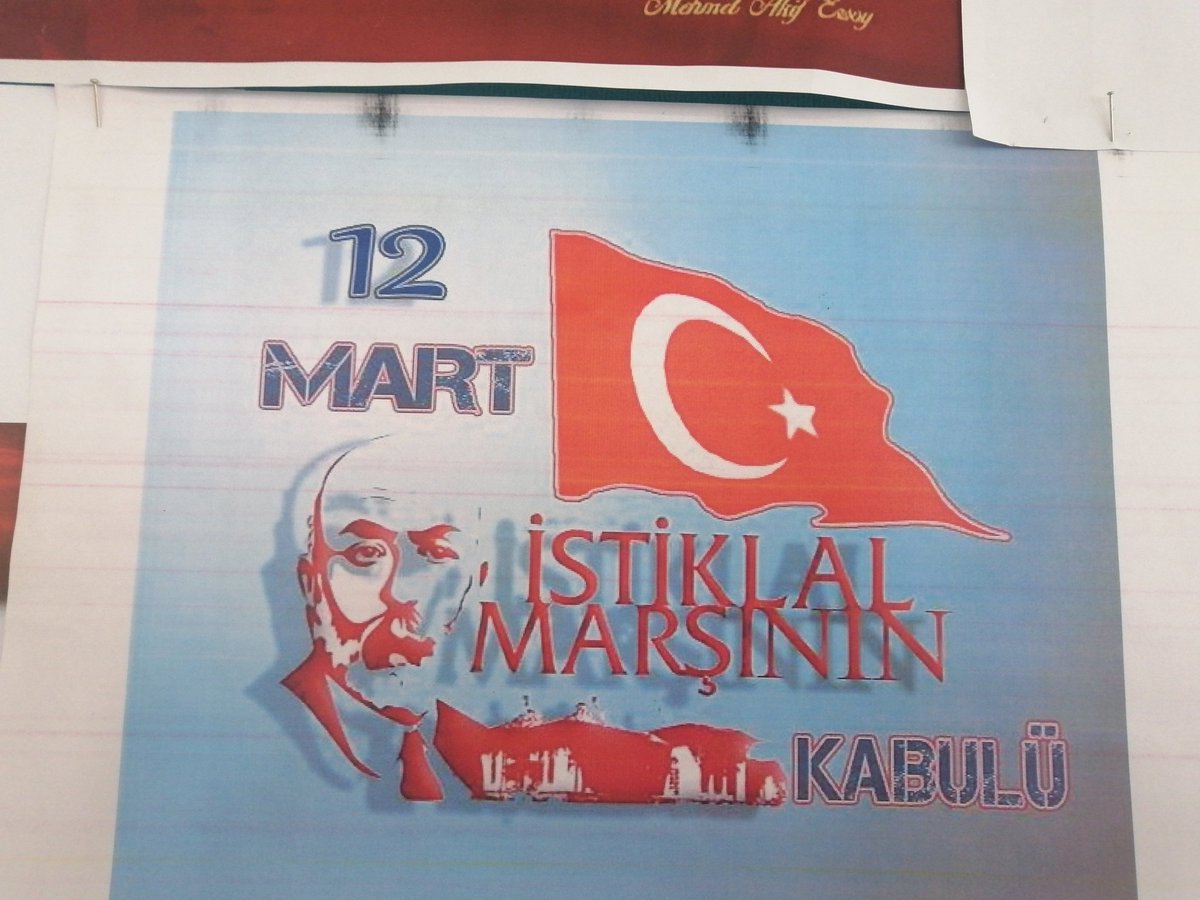 NE_AL47's tweet photo. İstiklal Marşı pano çalışmamız. https://t.co/pBfsriBDfn