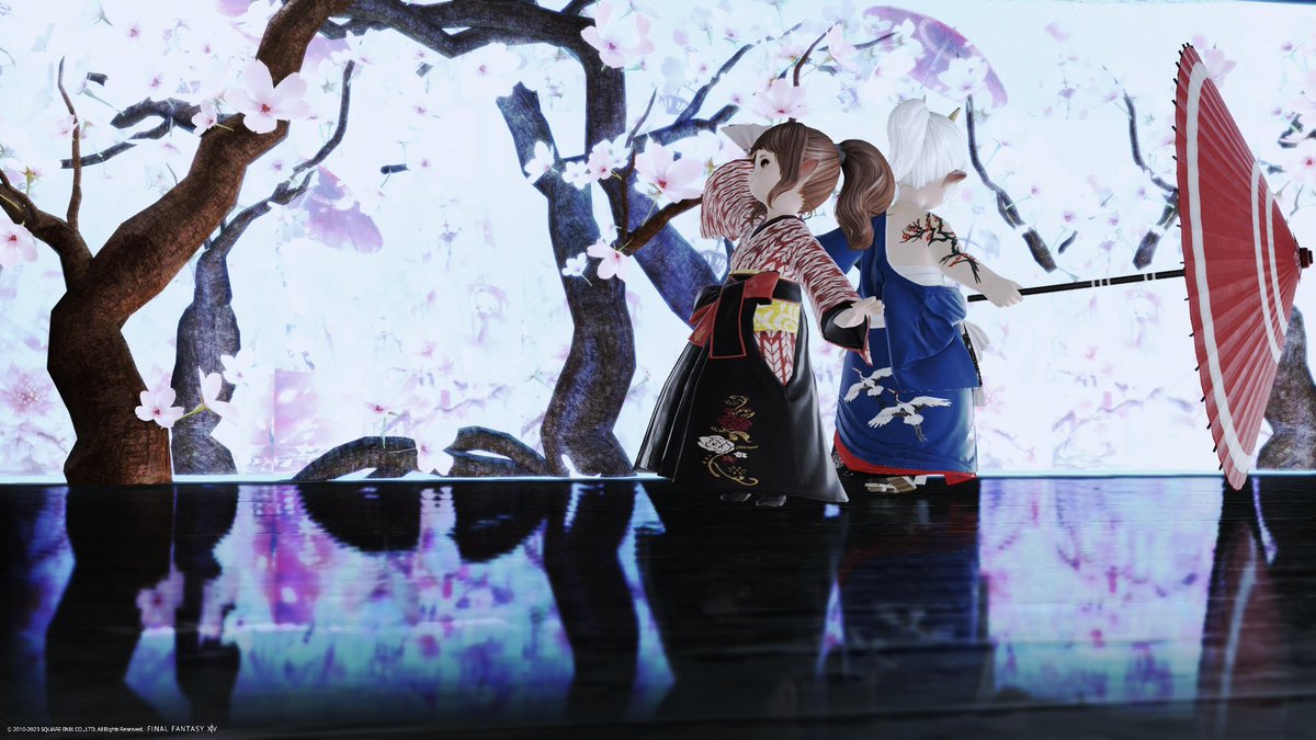 kiigo_ff14's tweet photo. 前のバージョンの時から好きだった��鏡床のハウジングにまた遊びに行かせてもらいました。今回のもとても素敵です！

#ふわふわエモ社 https://t.co/4O3HWKWuim
