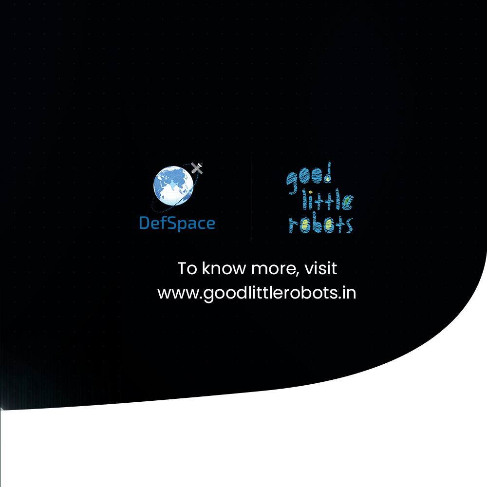 GoodLittleRobot's tweet image. DefSpace sees potential of Good Little Robots in Defence, Space &amp;amp; Aerospace domains. 
Acquires stake in fast growing AI/ ML/ IoT startup. To know more visit defspace.com/achievements

Get in touch, visit goodlittlerobots.in 

#GLR #DefSpace #ai #defence #space #aerospace