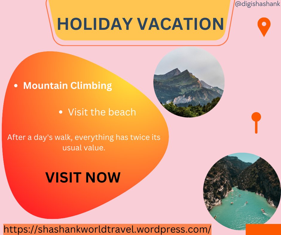 Climbing and soloing aren't worth dying for, but they are worth risking dying for.🌄🌄 #Travel #climbing #adventure #explore #holidays #vlogger 
shashankworldtravel.wordpress.com