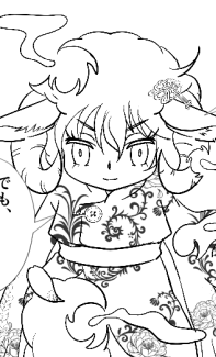 16 シエジー(獬豸) 
羊の神獣。
女子高生の佐伯ふにちゃんのパートナー。
超マイペースでわがままだけど
けっこうツンデレ。ゲームとプリンに目がない。 