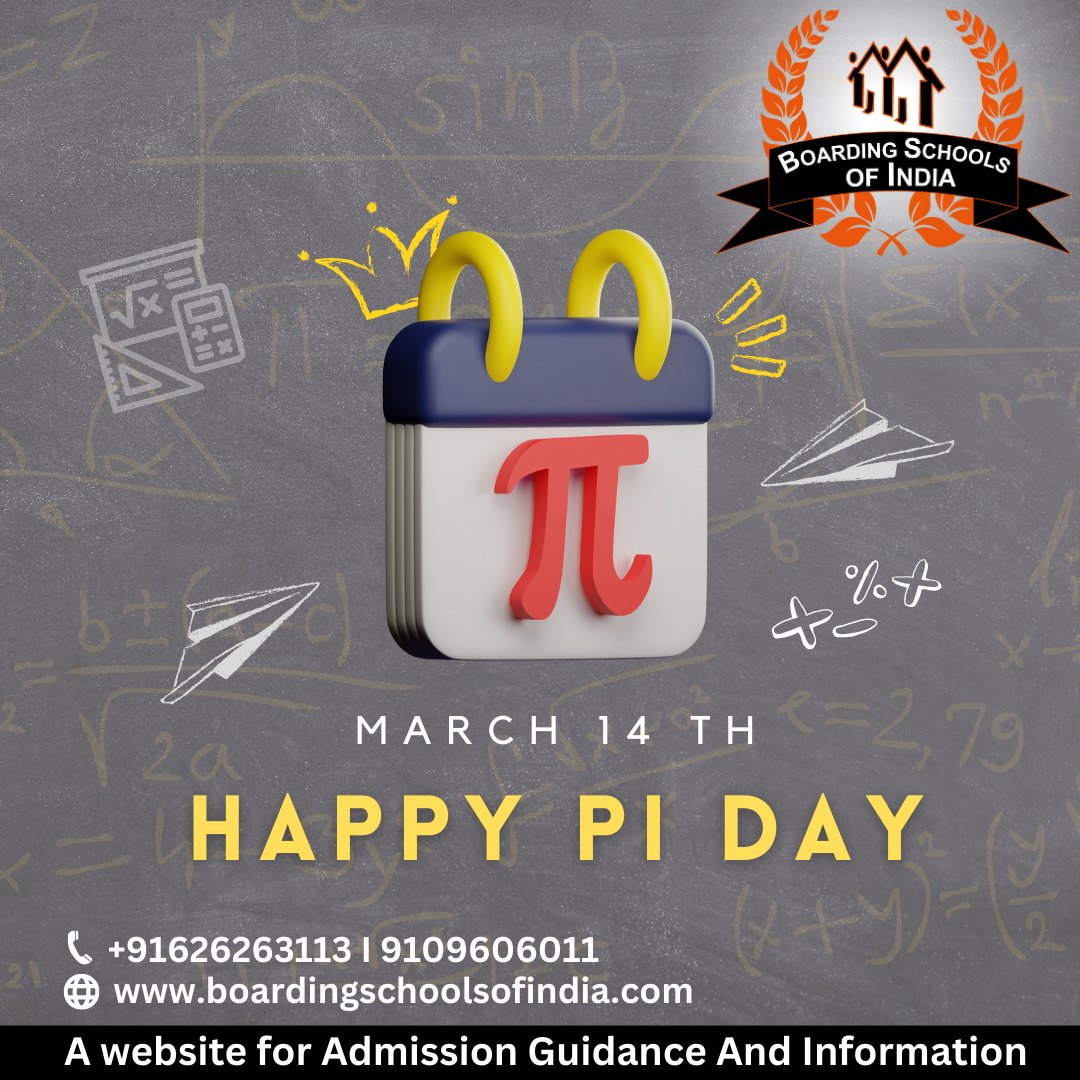 FindBestSchools's tweet photo. Pi Day was started by a physicist to celebrate the mathematical sign Ο. March 14th was chosen as the date because the numerical date, 3.14, is also the first three digits of pi.
#piday2023 #piday #mathematicsday #PiDayFun #boardingschool #boardingschoolsofindia #school https://t.co/nxcPU3vnDY