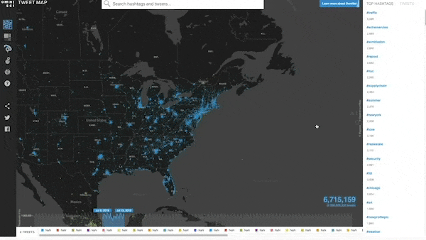 OsintJobs's tweet photo. Heavy AI's #TweetMap is a powerful visualization tool that maps real-time tweets from around the world. It allows you to explore the latest trending topics in different regions, making it a great resource for social media analysis:

https://t.co/AKeBQoVlTm https://t.co/5BcfzLP738