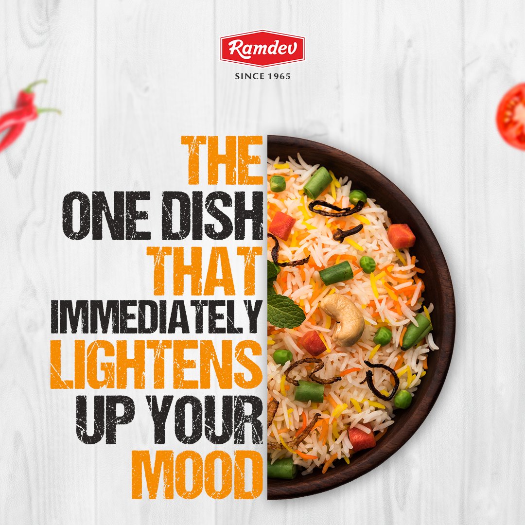 Ramdev_Food's tweet photo. In mood of some delicious Biryani? Taste the best you ever had with #Ramdev Biryani/Pulao Masala.

Get your pack at https://t.co/cmvzwBBFL5

#RamdevStore #RamdevMasala #RamdevSpices #RamdevFood #OnlineStore #BiryaniMasala #Biryani #Biryanilovers https://t.co/nXdOeyaroQ