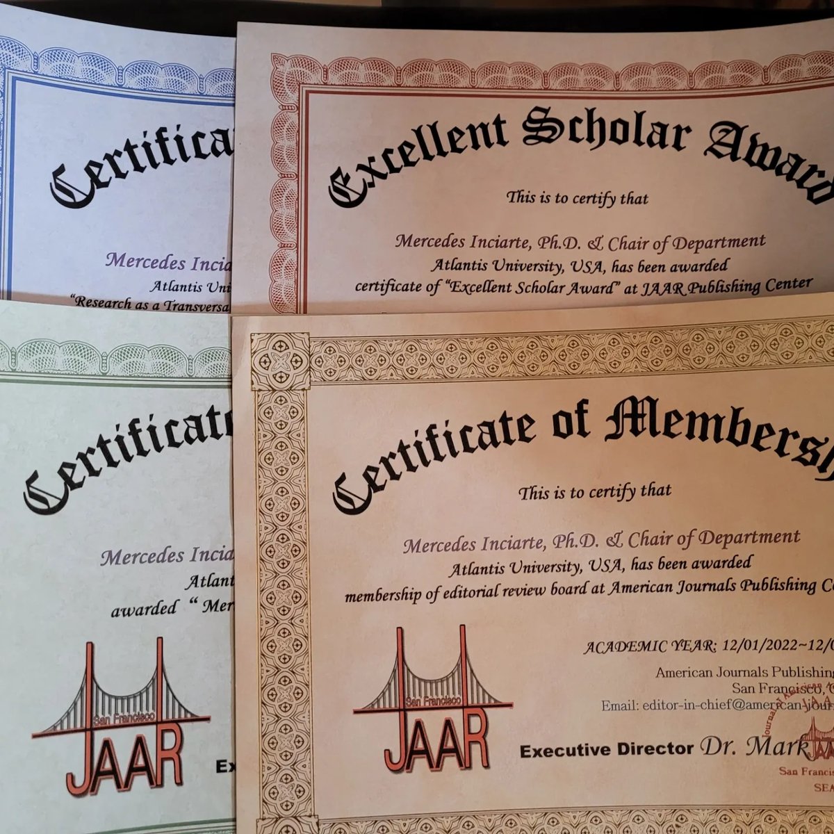 DrAllisonQiu's tweet photo. Congratulation!
New Award Certificate Receivers!

American journals publishing center, USA🌸
https://t.co/WUqWnTAdt2
#happynewyear2023 #happynewyear 
#drallisonqiu #AmericanJournals #callforpapers #callforsubmissions #callforpaper #AmericanJournal #articlepublishing #publishing https://t.co/IBQ8pjHc73