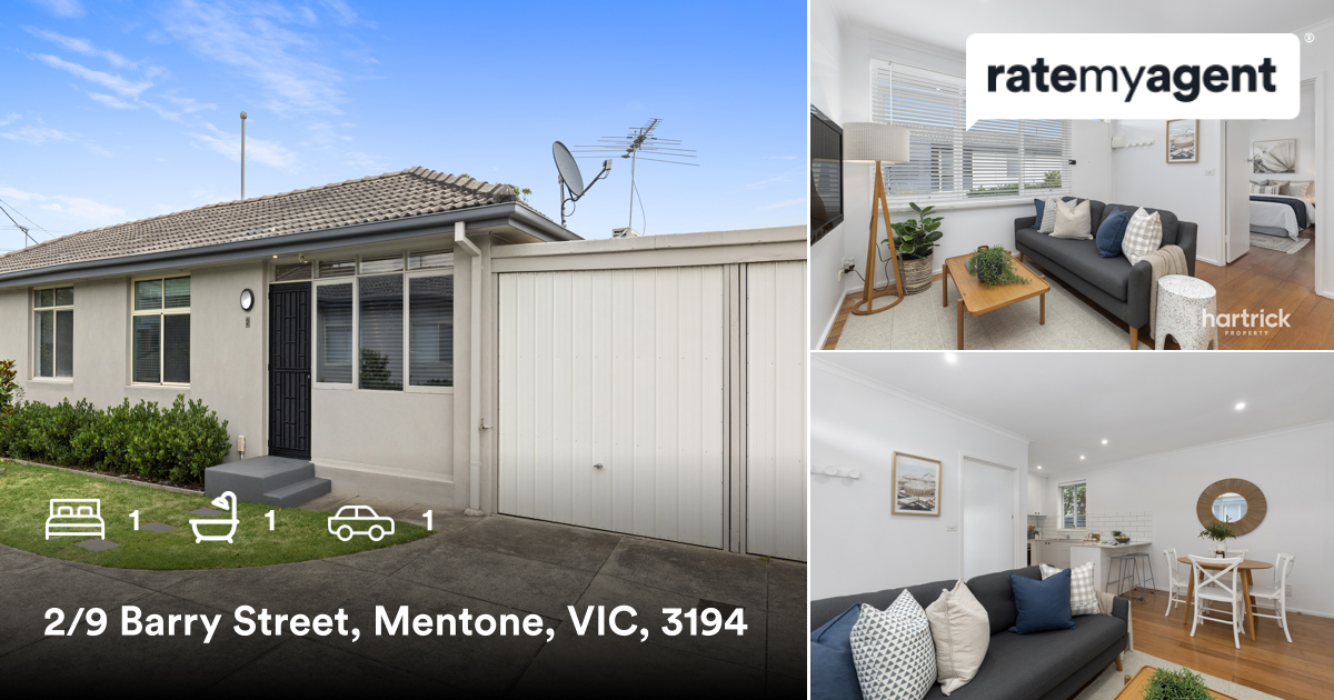 SamHartrick's tweet photo. 🛌 1 🛀 1 🚘 1
📍 2/9 Barry Street, Mentone, VIC, 3194

My latest sale on #RateMyAgent.

https://t.co/JJs0p3QZr3

...
#ratemyagent #realestate https://t.co/oq6yYdGWjd