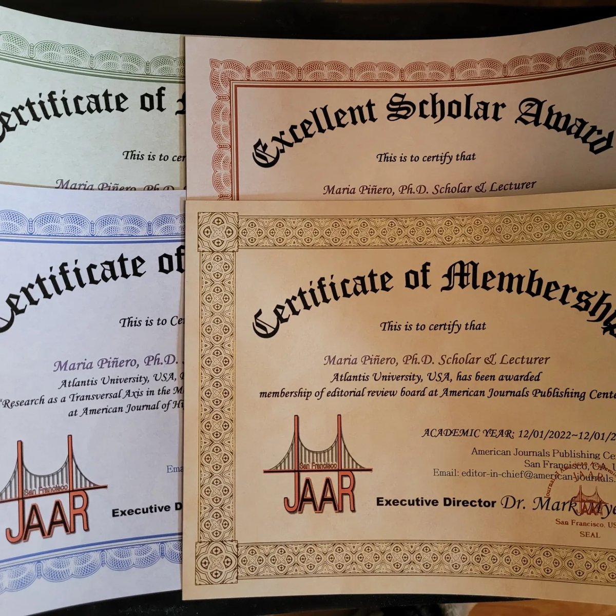 DrAllisonQiu's tweet photo. Congratulation!
New Award Certificate Receivers!

American journals publishing center, USA🌸
https://t.co/WUqWnTAdt2
#happynewyear2023 #happynewyear 
#drallisonqiu #AmericanJournals #callforpapers #callforsubmissions #callforpaper #AmericanJournal #articlepublishing #publishing https://t.co/zaRaQVlOxR