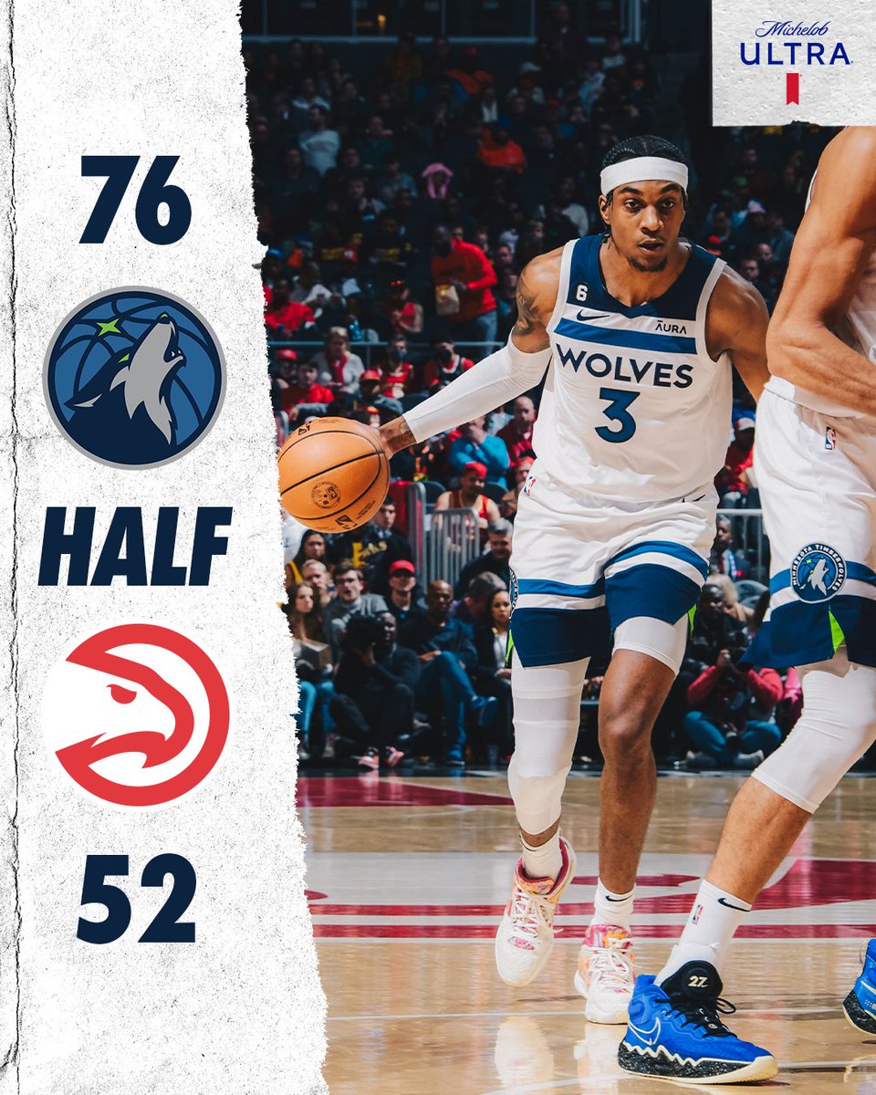Minnesota Timberwolves on Twitter "up 24 at the half."
