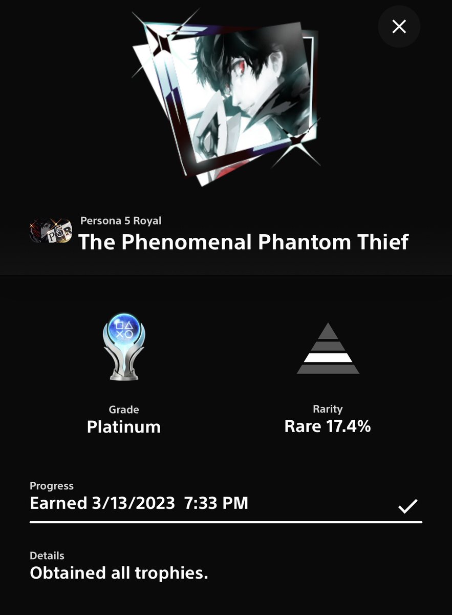 ADarkKnightt's tweet image. 198 hours. 
I did every single thing possible.
Watched every scene. Read every line.
Every moment was phenomenal, just like what kind of Phantom Thief I am 😎. 
Thank you @Atlus_West for a great game!
#PS5 #Persona5Royal