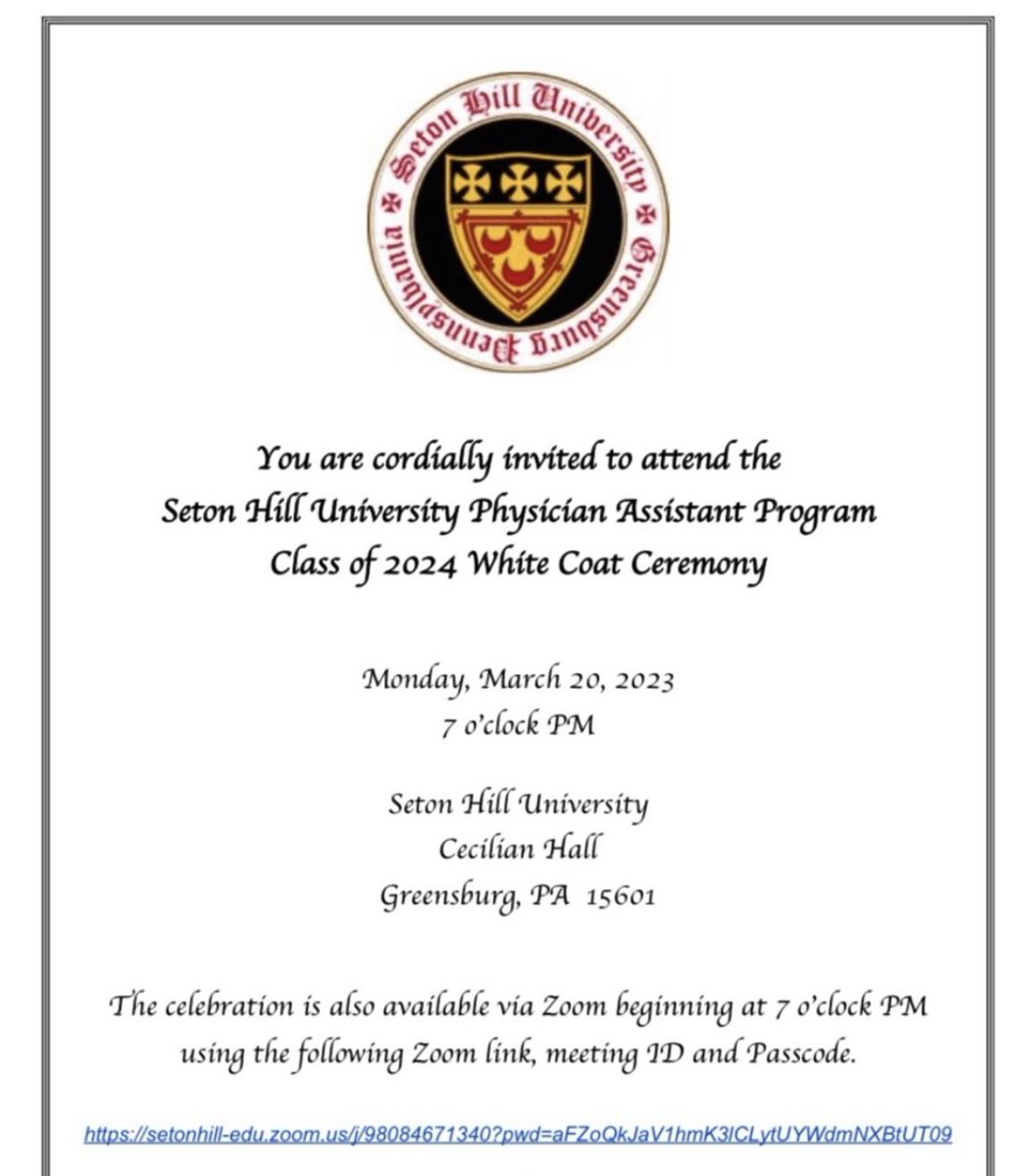 ShirleyDeLeoni1's tweet photo. One week to this ceremony for my Olivia!! Then graduation in May!! #thiskidmakesmesoproud #futurePA https://t.co/vYxXoCp1FP
