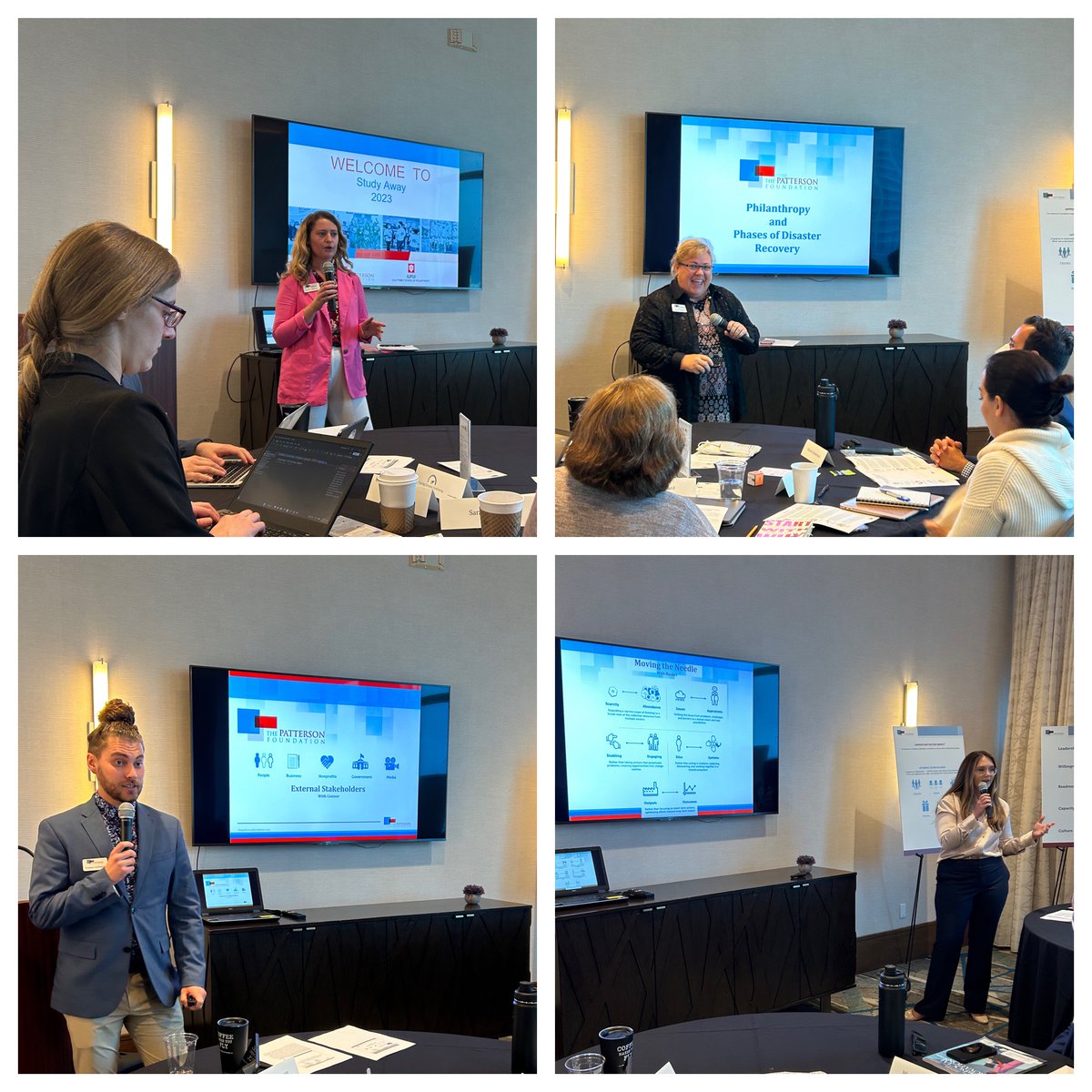 AExantusTPF's tweet photo. Such a wonderful day at #TPFStudyAway. A room full of passionate @IUPhilanthropy students & insightful presentations from @ThePattersonFdn was motivating & inspiring. @KelAlexander_ @LagrangeConnor @chericoryea @DebraMJacobs @MichaelJZim @Larry_JClark @RachelHett22 @mikeox41 https://t.co/eeYxjtaFFn