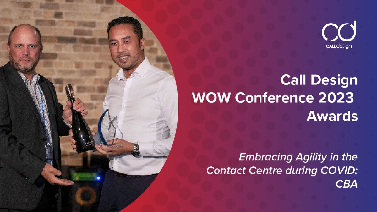 au_call's tweet photo. It was an honour to host the #WOWConference 2023 to share their insights and #bestpractices for optimising the #workforce.
We are proud to celebrate the incredible efforts of CBA's contact centre team during the pandemic!
Read more: https://t.co/DyOgDdLwhk
#CallDesign https://t.co/nsmExd8cd3