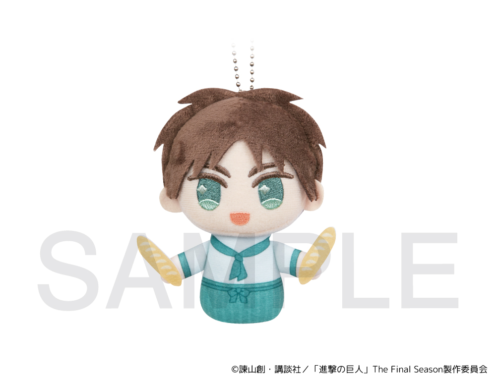 進撃の巨人 ふわぽに フィンガーパペット ぬいぐるみ エルヴィン リヴァイ