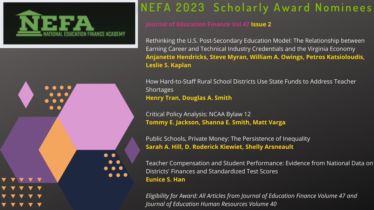 National Education Finance Academy tweet media