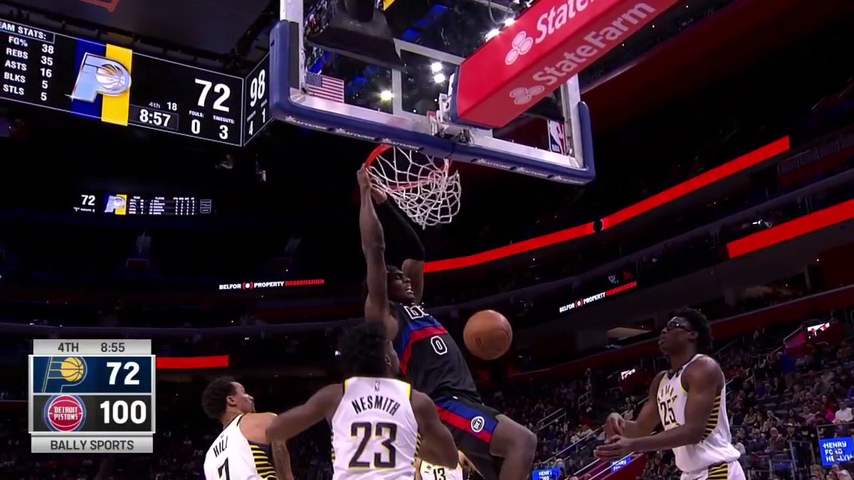 Pacers at Pistons / Twitter