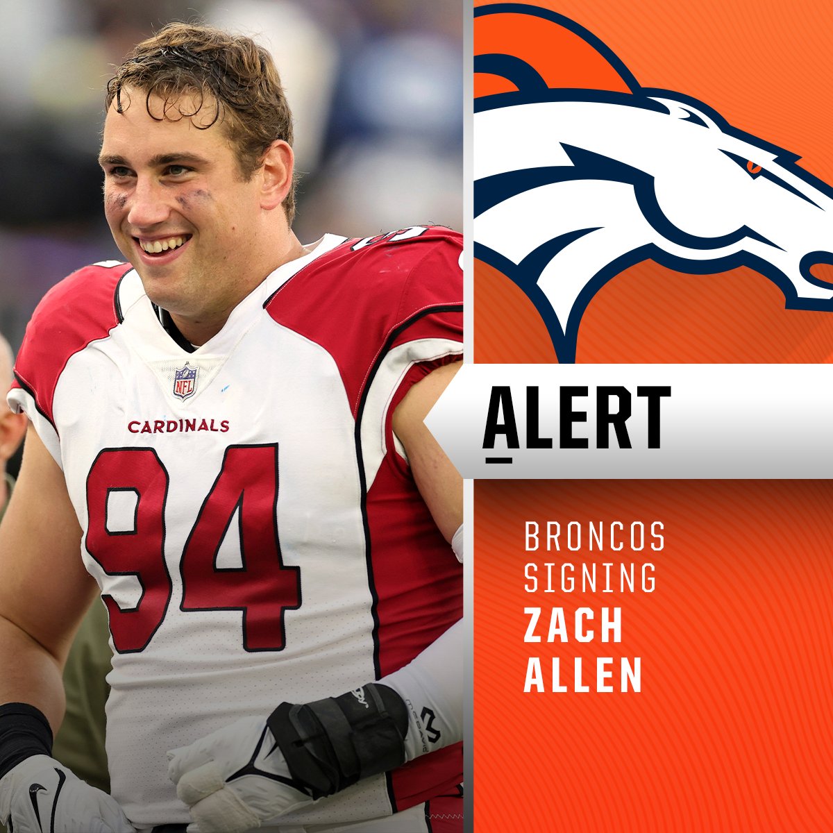 NFL on Twitter "Broncos, DE Zach Allen agree to 3year, 45.75M deal