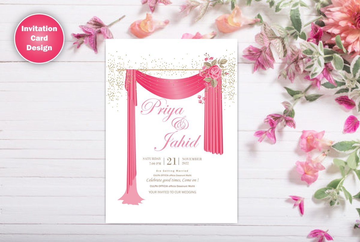Check out my Gig on Fiverr: design a beautiful eye catchy greeting or invitation card fiverr.com/share/GgoPb7 
#wedding #Invitation #invites #PartyChilensisFtVina #birthday #socialmediamarketing #illustrator
#vector
#adobephotoshop