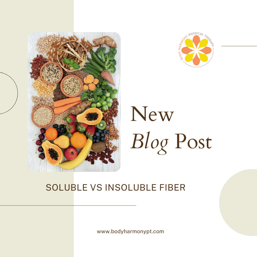 Fiber. We’ve all heard about it but what exactly is fiber?

Full text and references:
bodyharmonypt.com/soluble-fiber-…

#pelvichealthpt #pelvicptnyc #constipation #boweldysfunction #solublefiber #insolublefiber #whatisfiber #healthygut #pelvicpain #abdominalbloating #chronicstraining