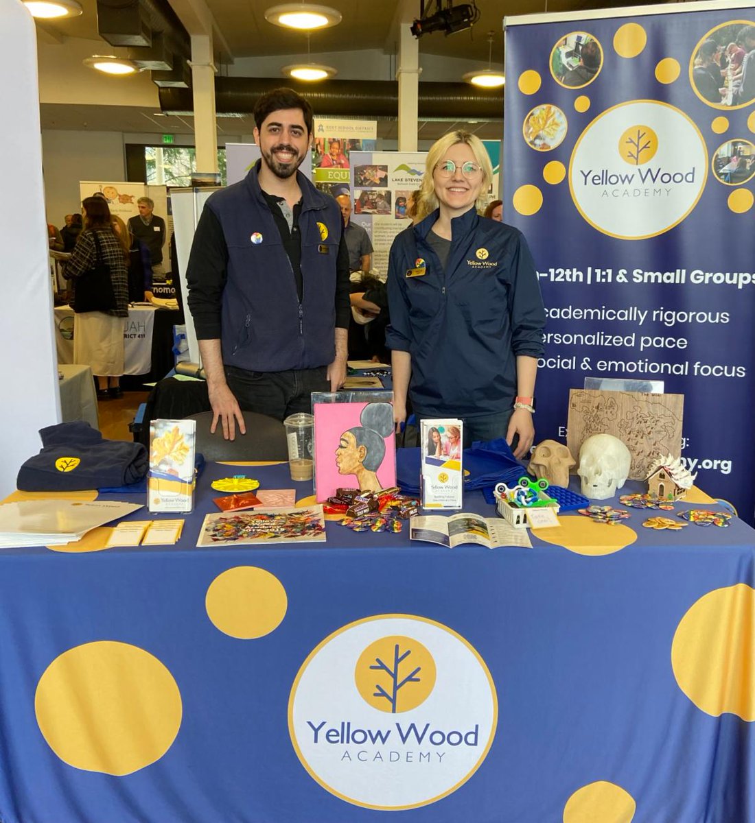YellowWoodAcad's tweet photo. Thinking about teaching with us next year? We have a team attending different career fairs in the area looking for great candidates to join our team. You can always find us on Indeed or click our https://t.co/mtx5KJE94n for more information. https://t.co/WsgPebXwJJ