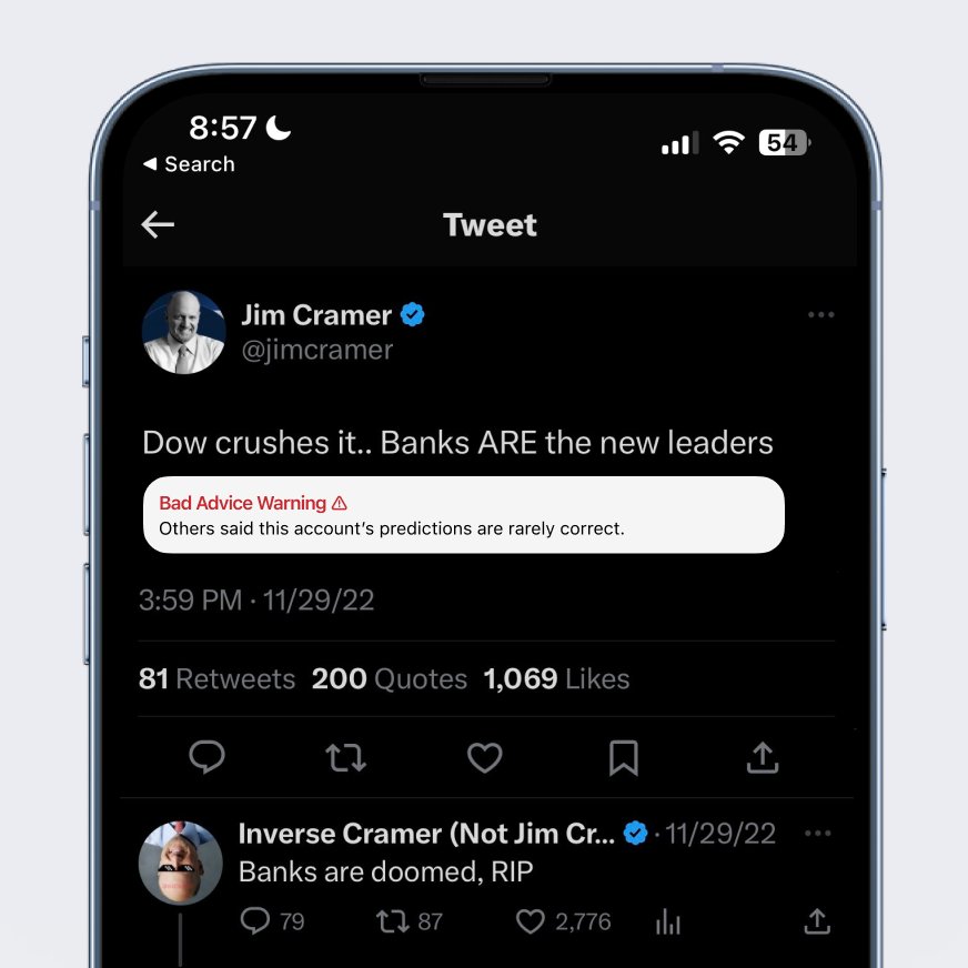 Twitter Bad Advice Warning
