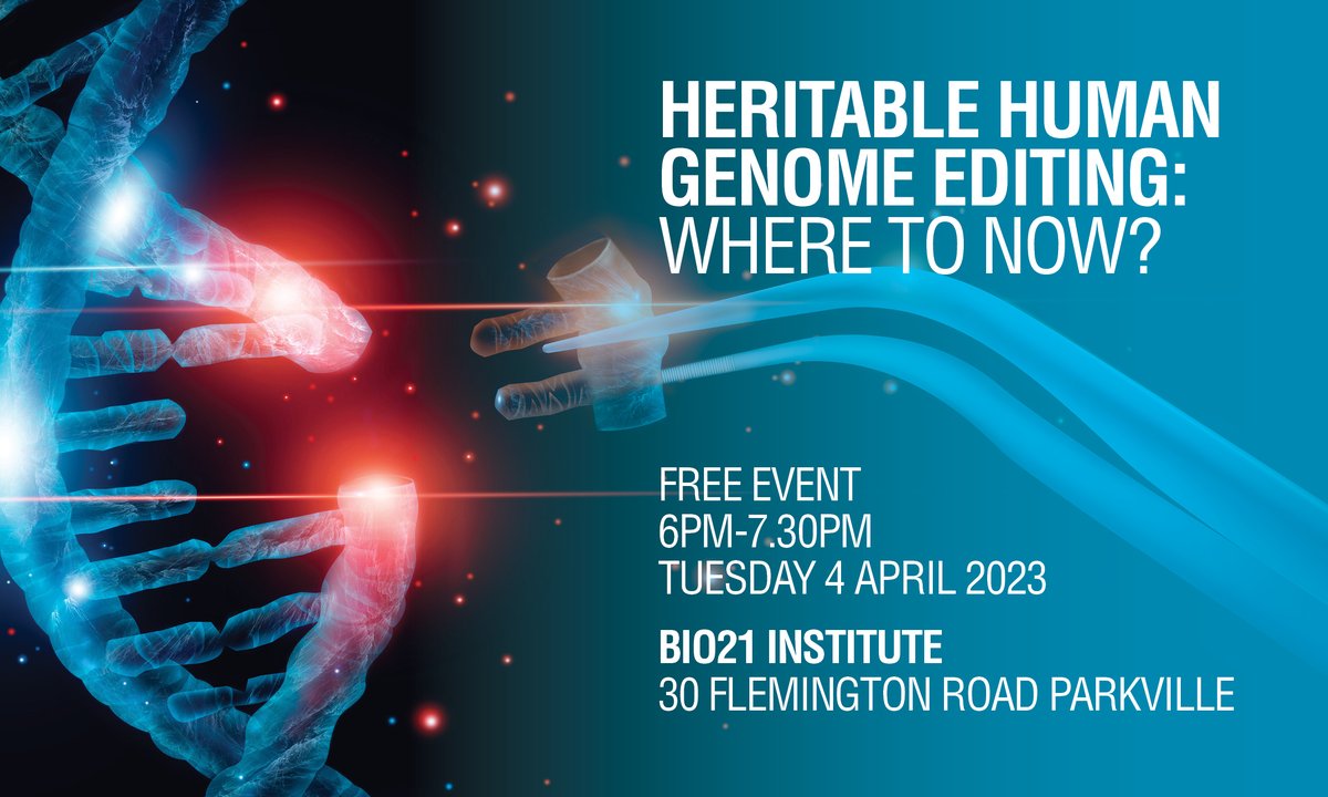 Should we seriously consider human germline editing to tackle disease? Join us for our next event on 4 April as a panel discusses this contentious issue. What role should ethics play in this decision? #genomeediting #ethics bit.ly/42lraG6