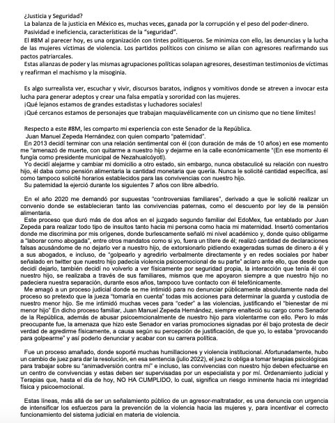 AdiraKarla's tweet photo. Señalamiento público hacia el senador @JuanZepeda_  de @MovCiudadanoMX  @FiscaliaEdomex @CODHEM @alvaro_delgado @alfredodelmazo @FNCVVICARIA 
#8M #NiUnaMenos   #Edomex #Nezahualcóyotl https://t.co/s0WGsVEFJn