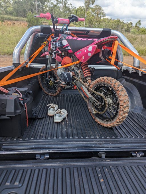 I've been learning to ride a dirt bike and the mud is not fun 🖐️😂 https://t.co/npYEwjnVbE<a href="/tag/newprofilepic"class="tags"><span>#newprofilepic</span></a>