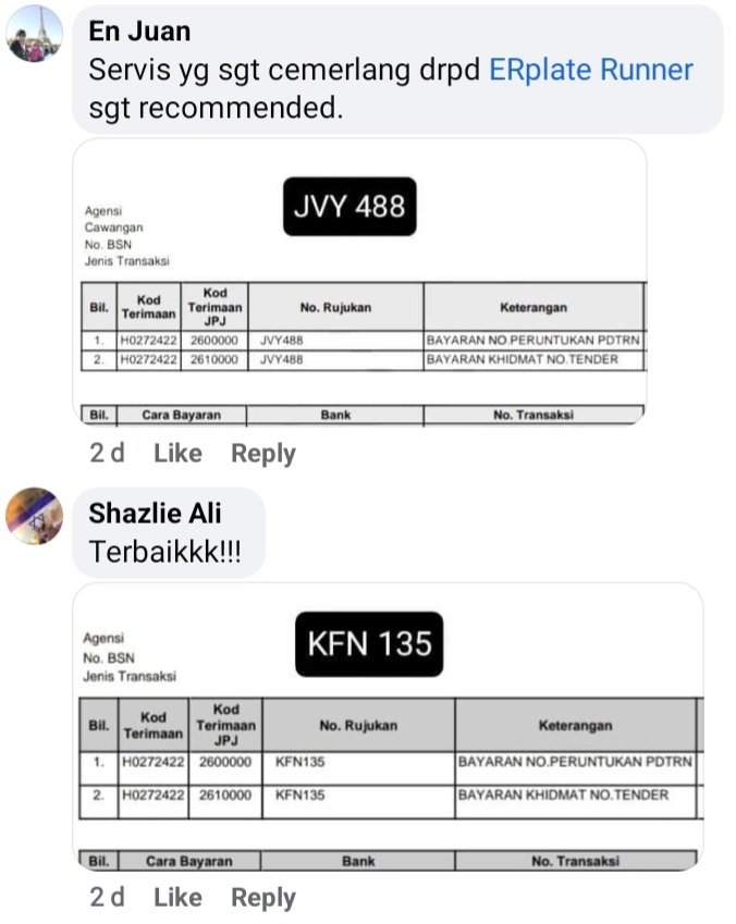 Erplate_Runner's tweet image. belanje sikit feedback yg saya dpt dari my kastemer ,berbilang bangsa semua ada, u alls really made my day 🥰😍
tq percaya service dari saya...
ni sebahagian darinya...
