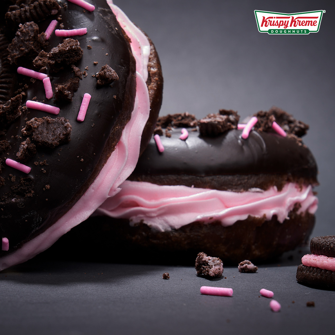 KrispyKremePH's tweet photo. No one’s blinking this March 17. 🖤💖 https://t.co/SNttTHJ2SJ