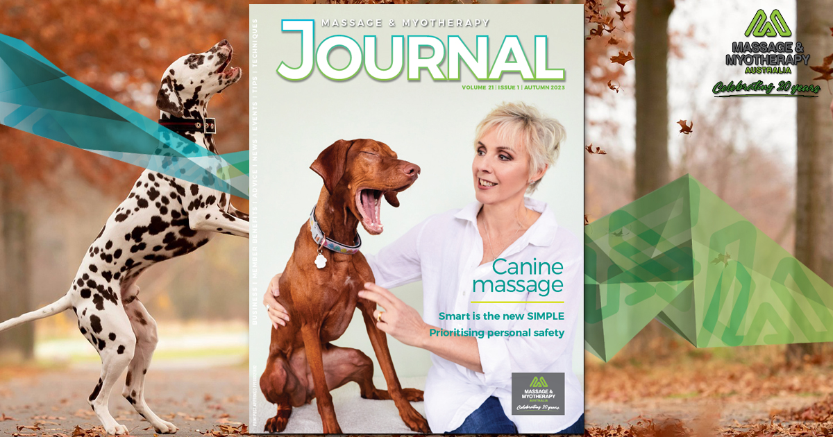 MassMyoAus's tweet photo. The articles in the 2023 Autumn Issue of Massage &amp; Myotherapy Journal are now available online to all members and Journal subscribers via the Massage &amp; Myotherapy Journal Library: https://t.co/DMGz60o1UZ https://t.co/kGGmfaKPQE