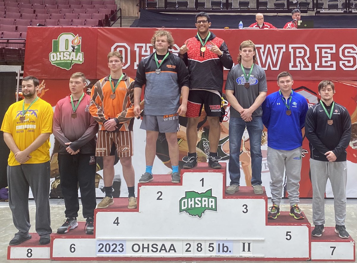 Jeffery Blair finishes in 5th place in the Heavyweight division at the OHSAA State Championships. Great season!! <a href="/CJEaglesSports/">CJ Athletic Office</a> <a href="/cjeagles/">Chaminade Julienne Catholic High School</a>