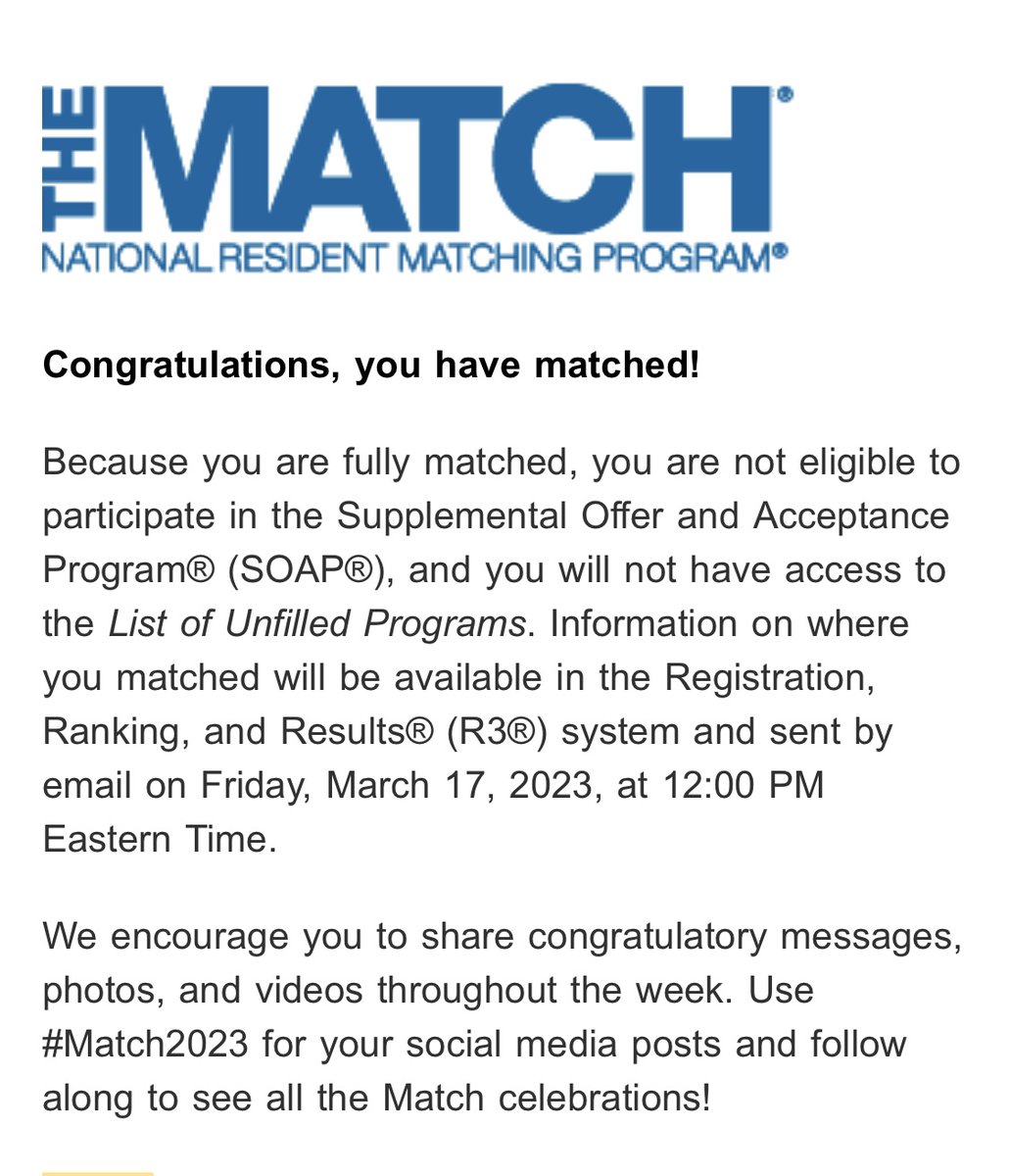 jrobinmed's tweet photo. Match week is off to a great start for me!!! I'm thankful to have secured a residency spot, and I'm rooting on everyone else this week ! #Match2023 #obgynmatch https://t.co/tGTLj1hqcA