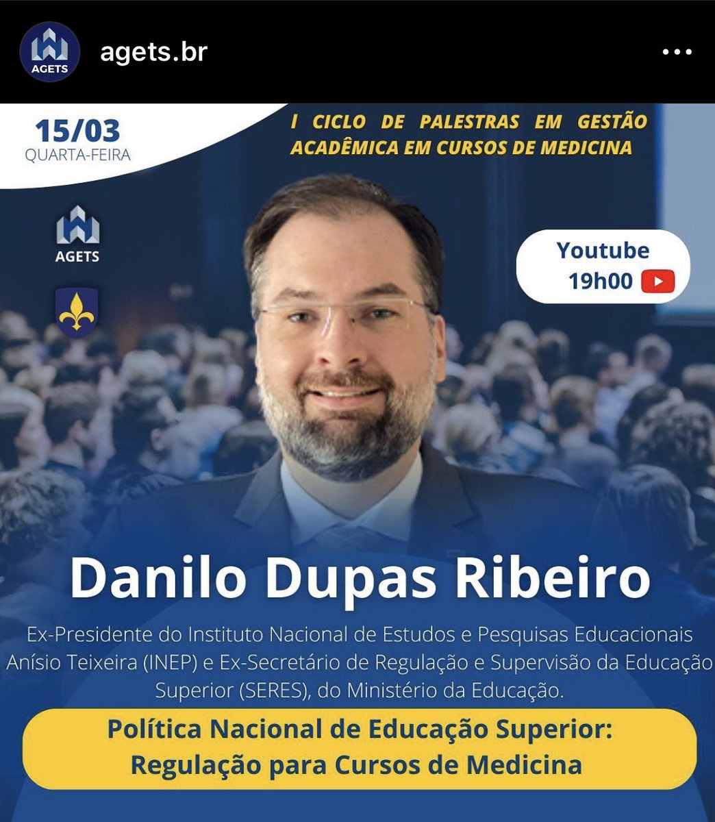 IVONEDUARTE's tweet photo. Canal AGETS no YouTube. Quarta-feira. https://t.co/EYlYqiFMkf