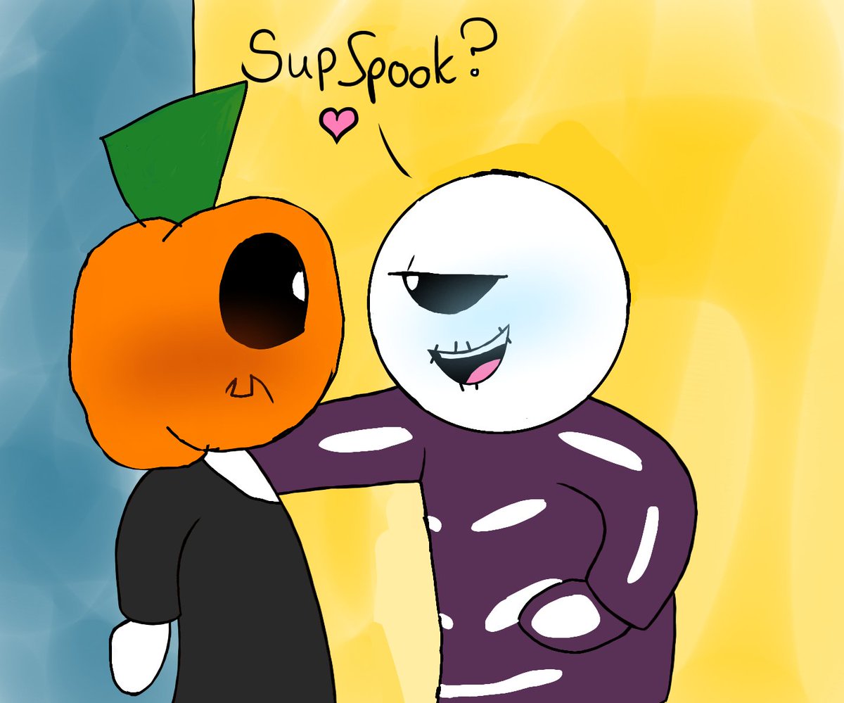 spooky_nope's tweet photo. I'm a whole year late
#skidxpump #spookymonthfanart https://t.co/MPonqKKrE6