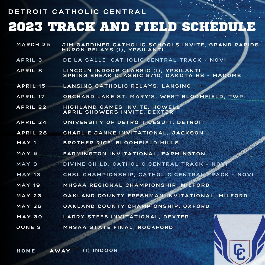 Mark your calendars! THE 2023 TRACK AND FIELD SEASON IS HERE! #WEARECC #MHSAA #CHSL #TrackandField #CCPRIDE #LIVEANDDIEFORCCHIGH #Run #Jump #Throw