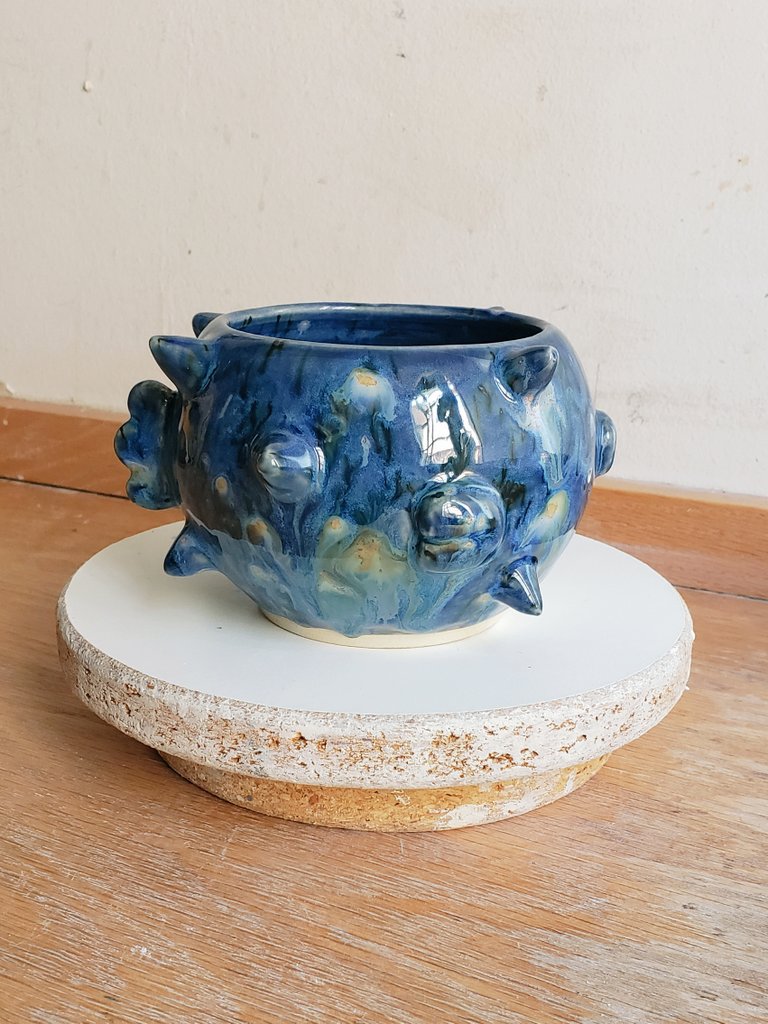alunimoon's tweet photo. 🌟 Starry Night Pufferfish Planter 🌟 https://t.co/7SXpP6ZFUH