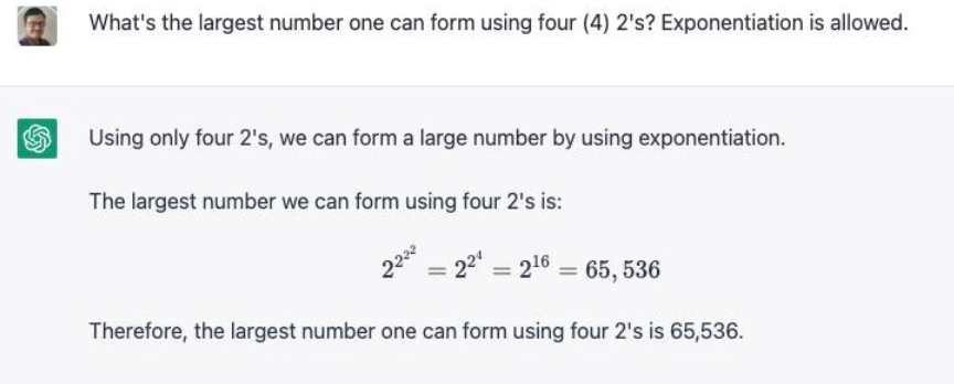 What's going on with #ChatGPT? Bad at #maths too?