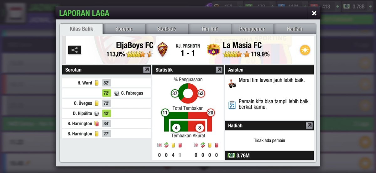 EljaboysFC's tweet photo. โฝ #Matchday_2
๐ @Liga2TEI S27
๐ @_LaMasiaFC
FT 1๏ธโฃโ1๏ธโฃ
๐๏ธHOME
๐ฌ Hanya mampu bermain imbang https://t.co/zyEeTnwn28